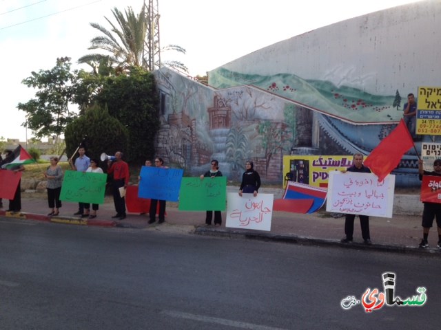 مظاهرة في الطيبة للجبهة والحزب الشيوعي ضد العدوان على غزة